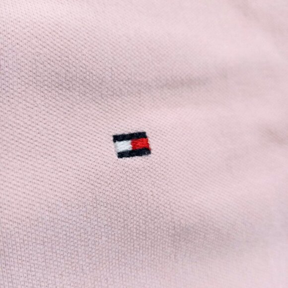 Tommy Hilfiger Women’s Polo Shirt Size L Pink Short Sleeve - Picture 7 of 11